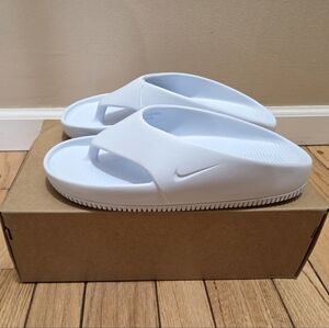 NEW Nike Calm Light Blue Tint Women's Flip-Flops - sz 9